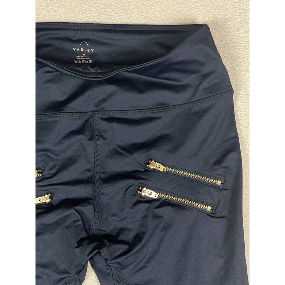 Varley Womens M‎ Athletic Leggings Pants High Rise Stretch Elastic Waist Black - Picture 2 of 10